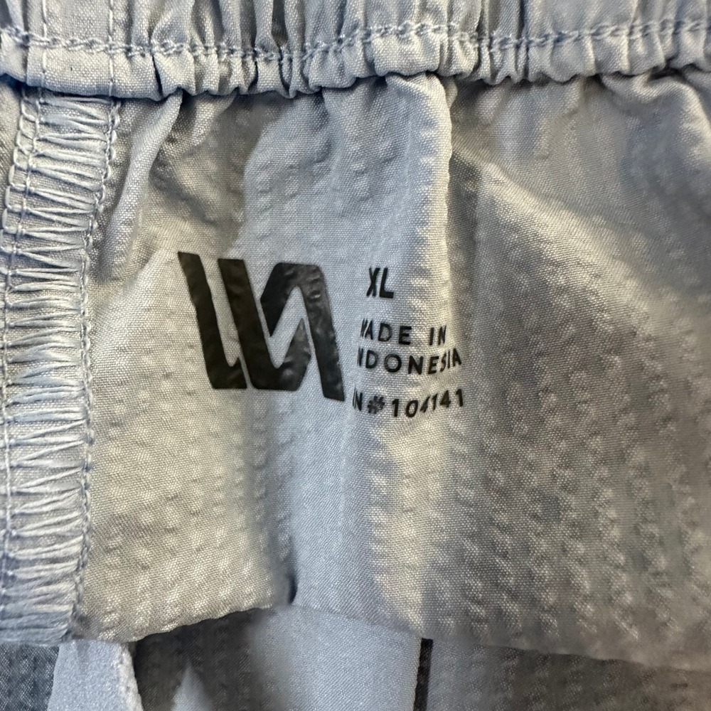 VRST Mens 6" Resort Short Seersucker Faded Blue Relaxed Fit XL‎ Athleisure - Picture 8 of 11